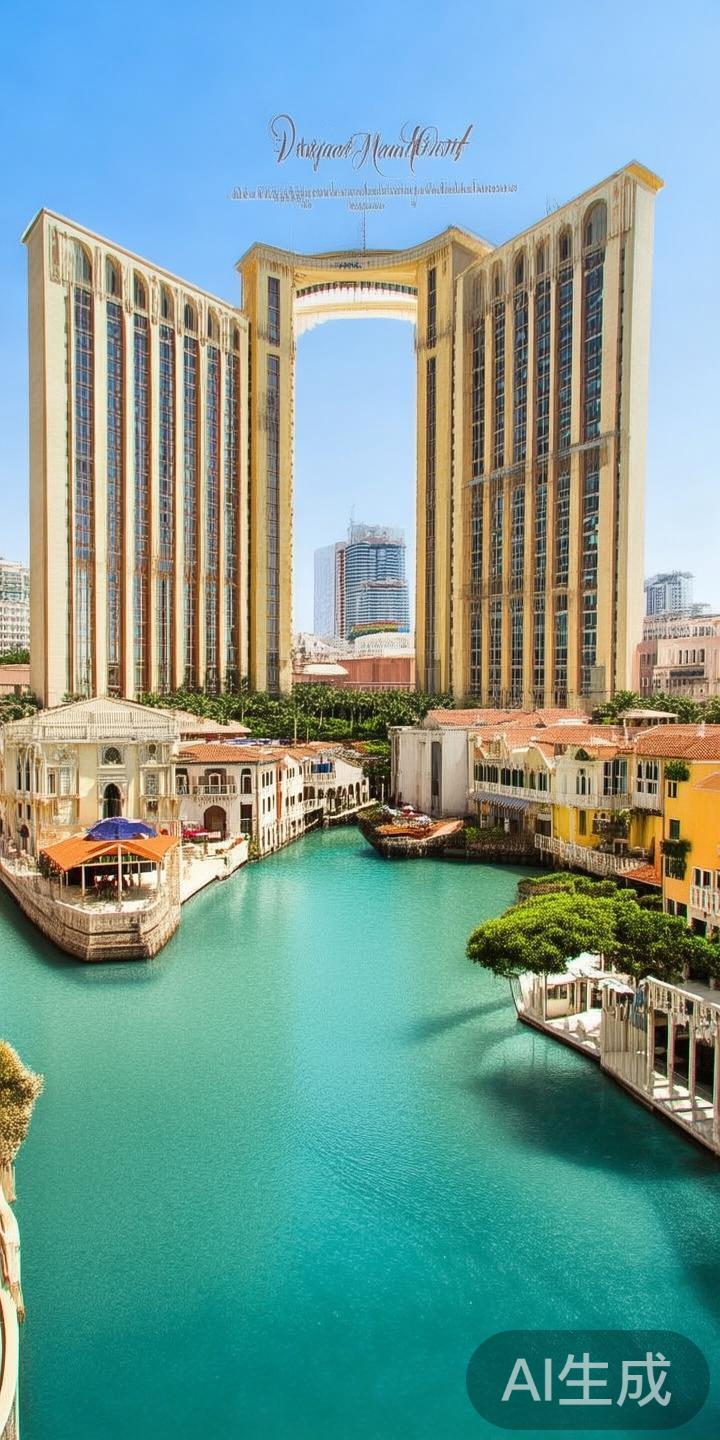 威尼斯澳门度假村位于澳门半岛的氹仔区域，地址为氹仔